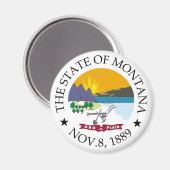 Montana-Zeichen Magnet (Vorderseite/Rückseite)