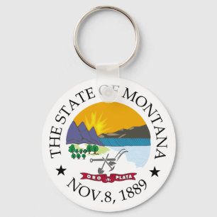 Montana-Zeichen Schlüsselanhänger
