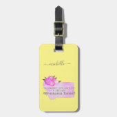 Montana Zuhause - Benutzerdefinierter Text und Far Gepäckanhänger (Vorderseite vertikal)