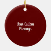 Montana Zuhause ist das Herz Keramik Ornament (Hinten)