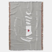 Montana Zuhause Staat Personalisiert Decke (Vorderseite Vertikal)