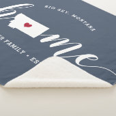 Montana Zuhause Staat Personalisiert Sherpadecke (3/4)