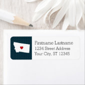 Montana Zuhause Staat Stadtkarte - Benutzerdefinie (Insitu)