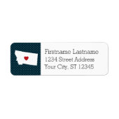 Montana Zuhause Staat Stadtkarte - Benutzerdefinie (Vorne)