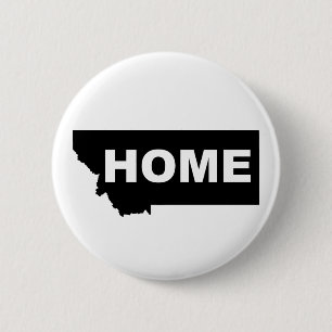 Montana - Zuhause weg von State-Button-Abzeichen-P Button