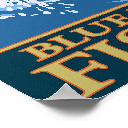 MontanaBlue Ribbon Fischen Poster (Ecke)