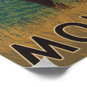 MontanaElk Scene Poster (Ecke)