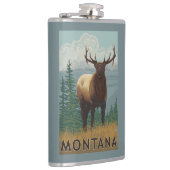 MontanaElk Szene Flachmann (Rechts)
