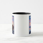 MontanaMomma Bär und Cub Vintage Reisen Tasse (Zentrum)