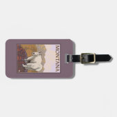 MontanaMountain Ziegen-Vintages Reise-Plakat Gepäckanhänger (Vorderseite horizontal)