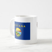 Montanan Flag + Karte Tasse (Vorderseite Links)
