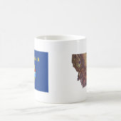 Montanan Flag + Karte Tasse (Mittel)