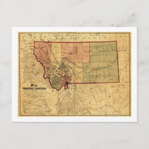 MontanaPanoramakarte Montana Postkarte