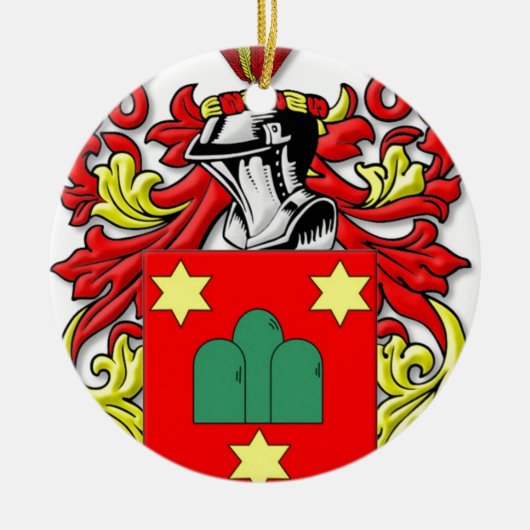 Montanaro Wappen Keramik Ornament (Vorne)