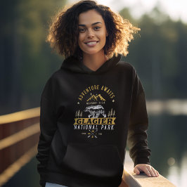 Montana's Glacier National Park Woodland Scenery Hoodie