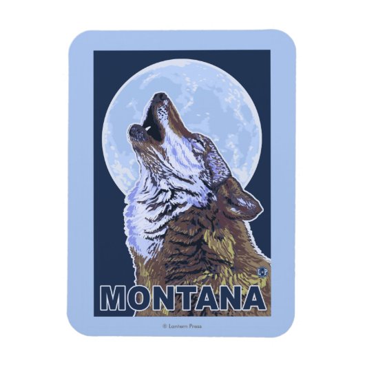 MontanaWolf Howling Magnet (Vertikal)