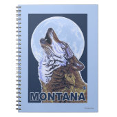 MontanaWolf Howling Notizblock (Vorderseite)