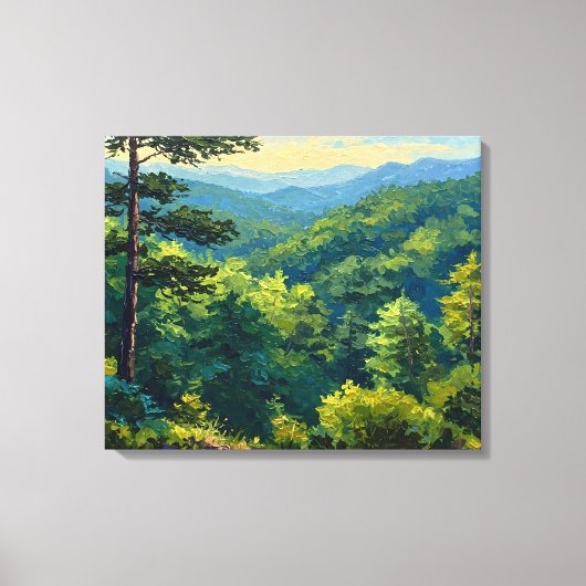 Montane Forest Leinwanddruck (Vorderseite)