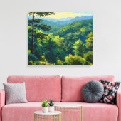 Montane Forest Leinwanddruck (Insitu (Wohnzimmer))