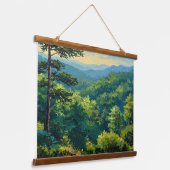 Montane Forest Wandteppich Mit Holzrahmen (Gewinkelt)