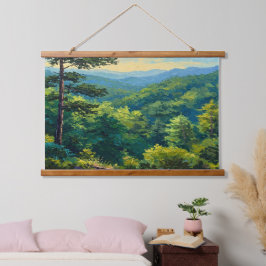 Montane Forest Wandteppich Mit Holzrahmen