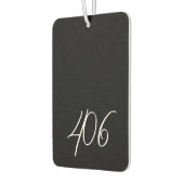 Montanschwarz mit Code für den weißen Bereich Autolufterfrischer (Links)