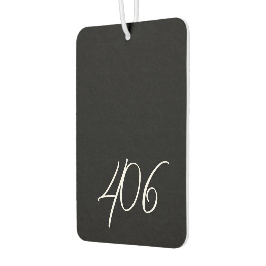 Montanschwarz mit Code für den weißen Bereich Autolufterfrischer (Links)