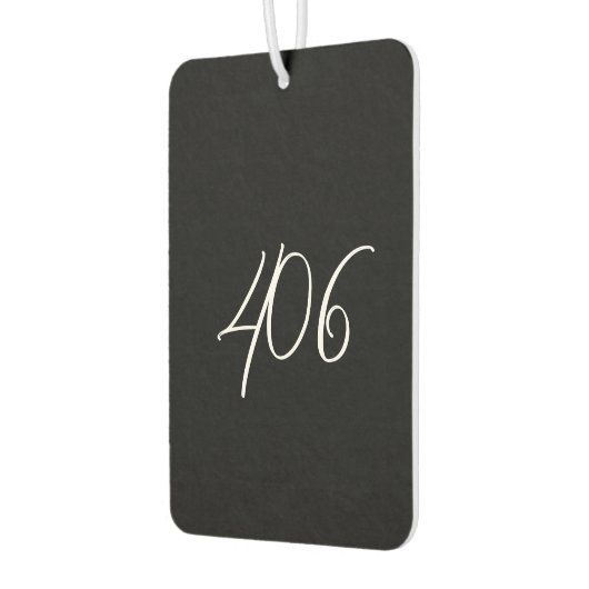 Montanschwarz mit Code für den weißen Bereich Autolufterfrischer (Links)