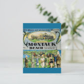 Montauk Beach Long Island Postcard Postkarte (Stehend Vorderseite)