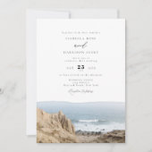 MONTAUK Beach New York Watercolor Wedding Einladung (Vorderseite)
