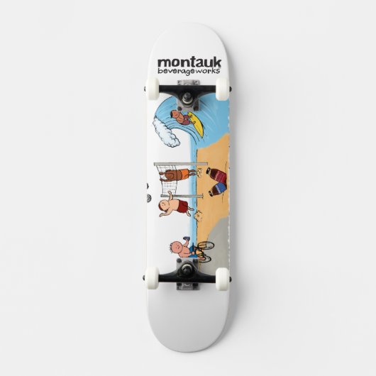 Montauk BeverageWorks Longboard Deck Skateboard (Vorderseite)