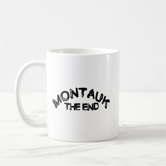 Montauk Das Ende Long Island Strandtag Hamptons Kaffeetasse (Links)
