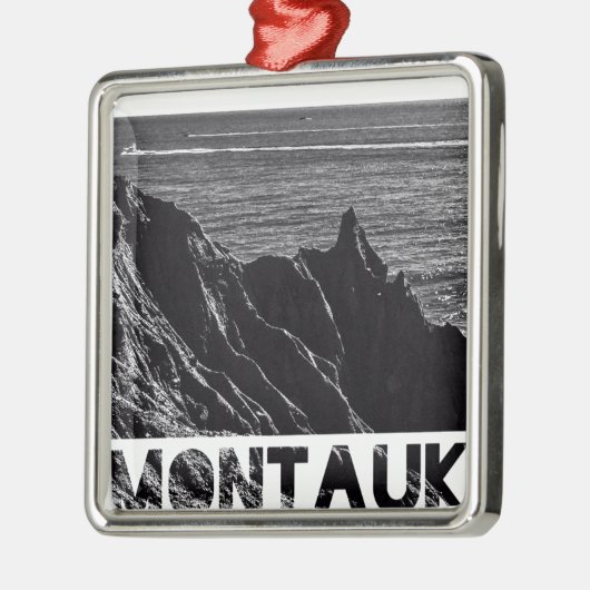 montauk Grafik Ornament Aus Metall (Links)