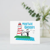 Montauk Groom Geschenke Postkarte (Stehend Vorderseite)