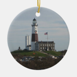 Montauk Leuchtturm-Feiertags-Liebe-Verzierung Keramik Ornament