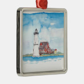 Montauk Leuchtturm Long Island Ornament Aus Metall (Rechts)