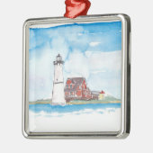Montauk Leuchtturm Long Island Ornament Aus Metall (Links)
