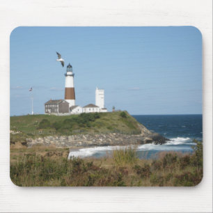 MONTAUK Leuchtturm-Seemöwe-Liebe Mousepad