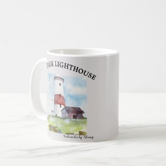 MONTAUK LIGHTHOUSE COFFEE TASSE (Vorderseite Links)
