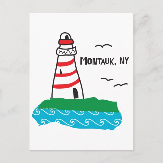 Montauk Lighthouse Postkarte (Vorderseite)
