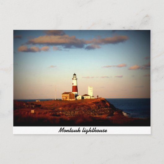 Montauk Lighthouse Postkarte (Vorderseite)