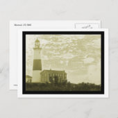 Montauk Lighthouse Postkarte (Vorne/Hinten)