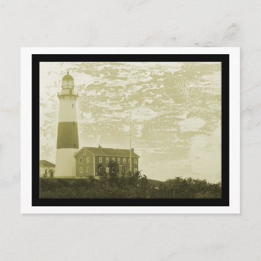 Montauk Lighthouse Postkarte (Vorderseite)