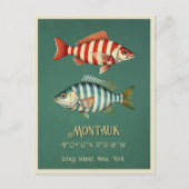 Montauk Long Island New York fish Postcard Postkarte (Vorderseite)