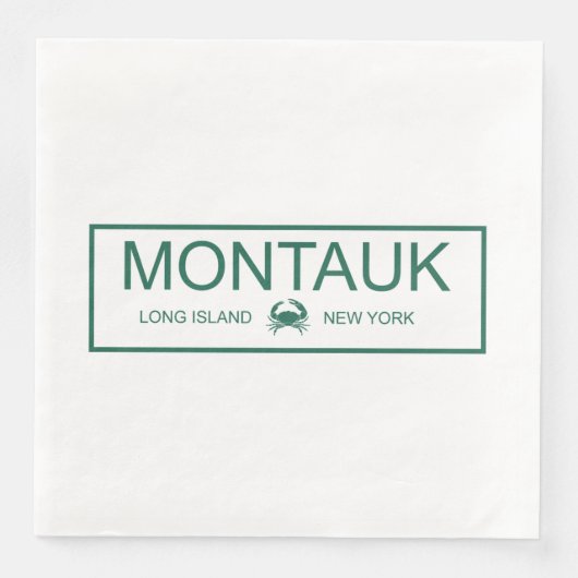 Montauk, Long Island, New York Serviette (Vorderseite)