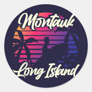 Montauk, Long Island Runder Aufkleber