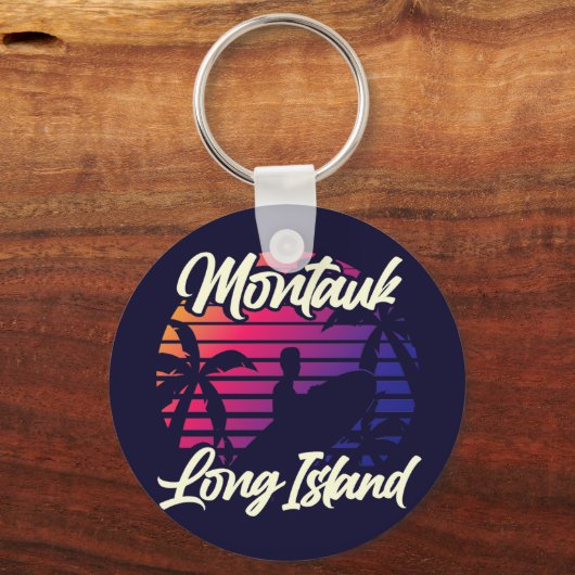 Montauk, Long Island Schlüsselanhänger (Rückseite)