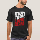 Montauk Long Island T - Shirt - Red White (Vorderseite)