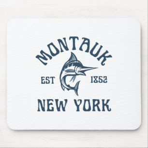 Montauk New York Angeln Marlin Reise Fisch Strand  Mousepad
