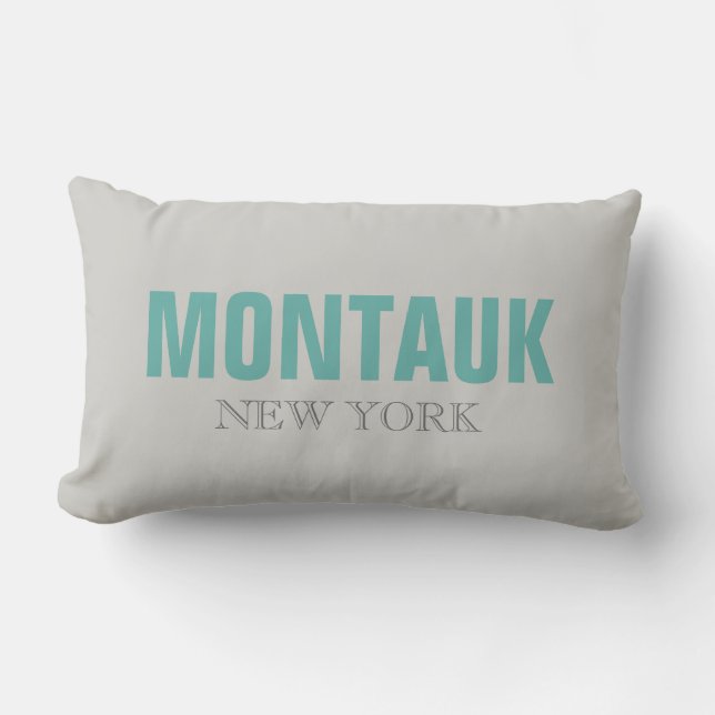 Montauk New York Beach Throw Kissen (Vorderseite)